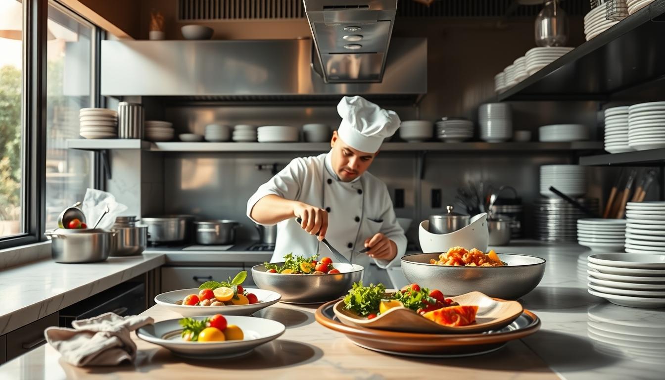 Cozy family dinner served at home